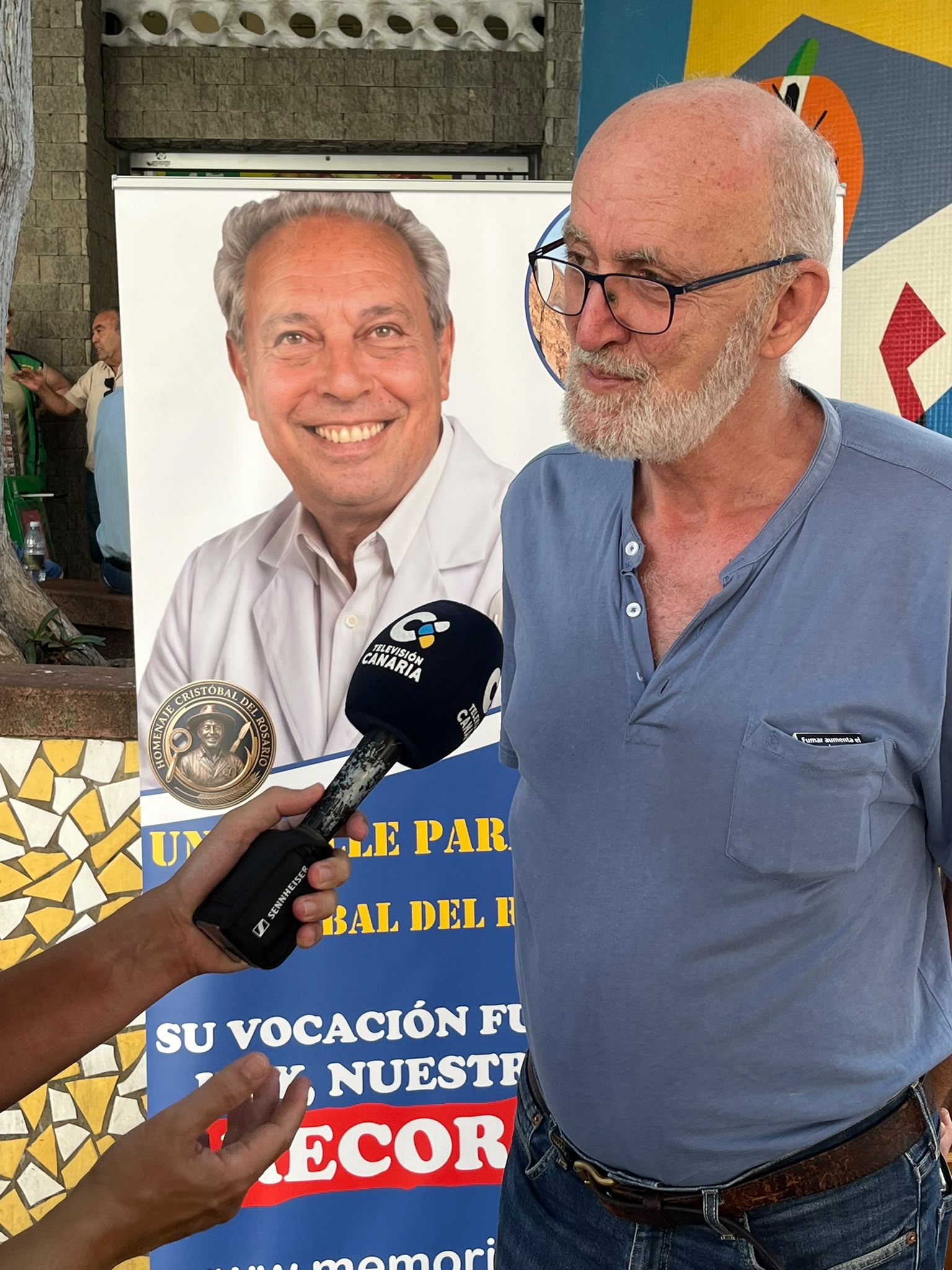 Entrevista de Televisión Canaria durante el acto