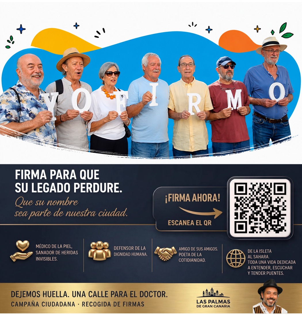 Cartel del inicio de la recogida presencial de firmas